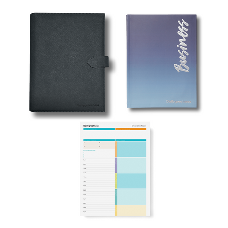 Bundle - Vagami Success Graphite and Dailygreatness Business Undated and Deskpad